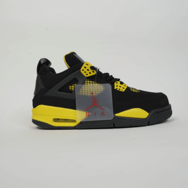 Nike Air Jordan Retro 4 Black-Yellow