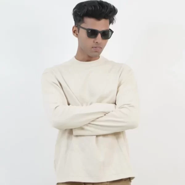 Zara Basic Beige Color Sweatshirt